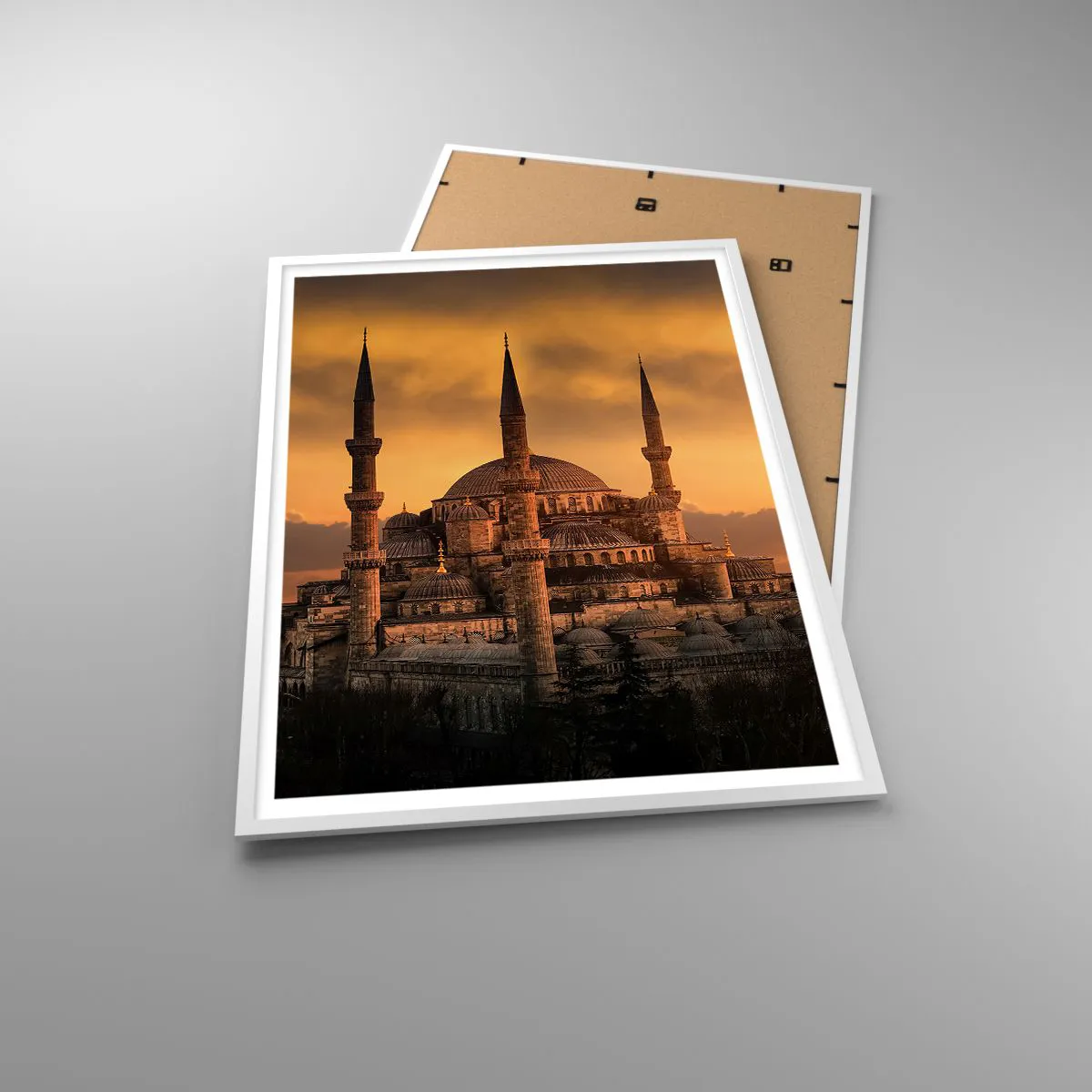 Plagát v bielom ráme - Boh je veľký - 70x100 cm