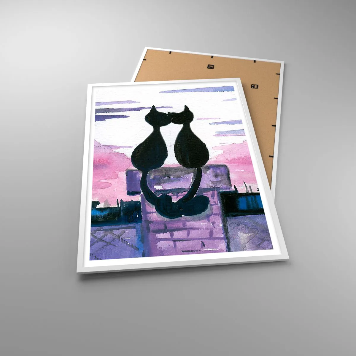 Poszter fekete keretben - Rendez-vous a holdfénynél - 70x100 cm