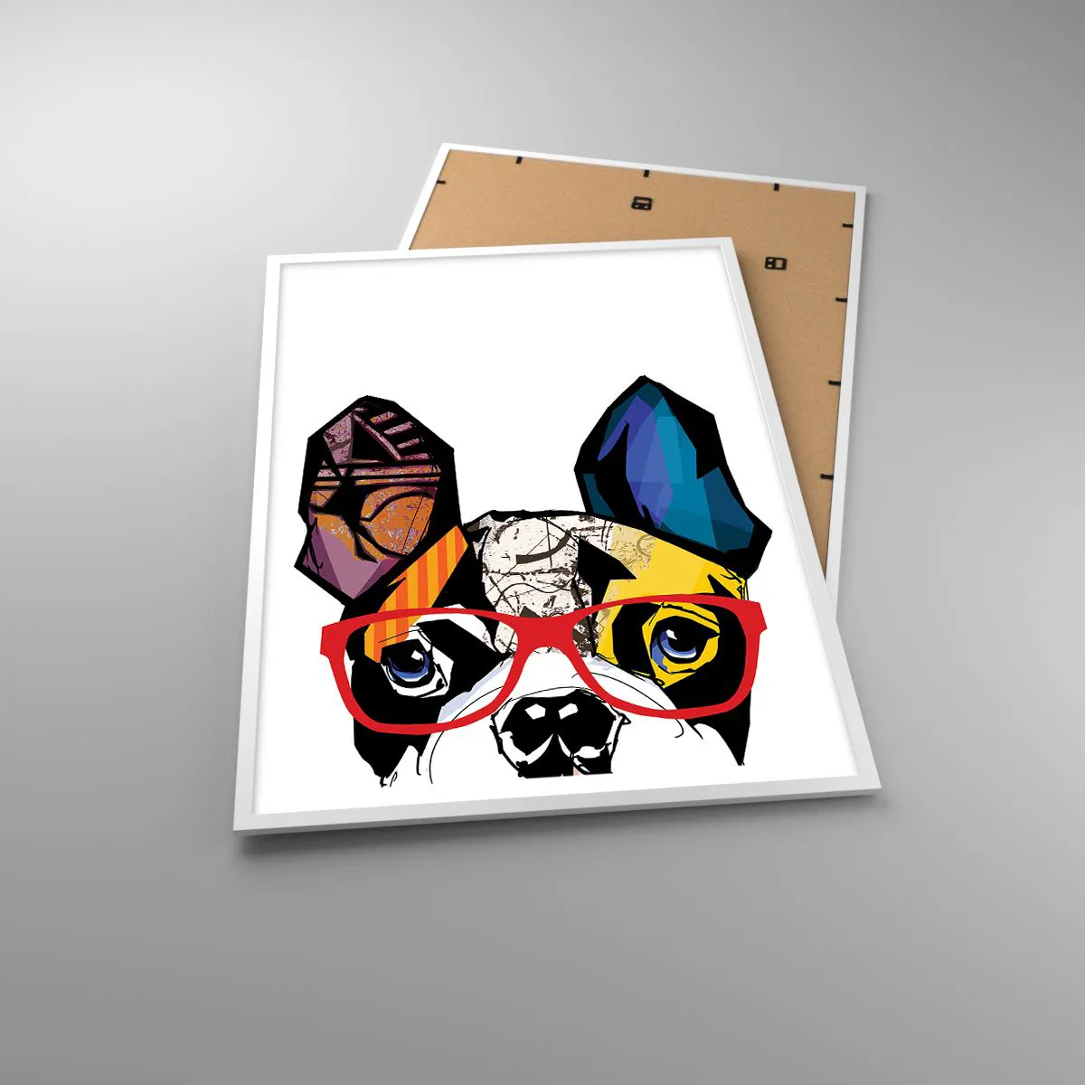 Póster en marco blanco - El intelectual - 70x100 cm