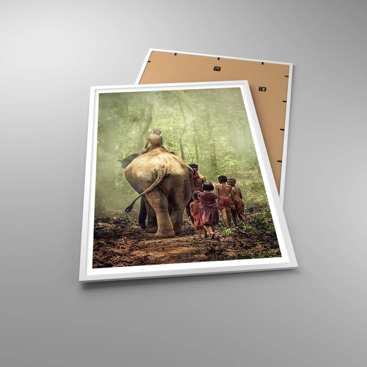 Plagát v bielom ráme - Nová Kniha džunglí - 70x100 cm