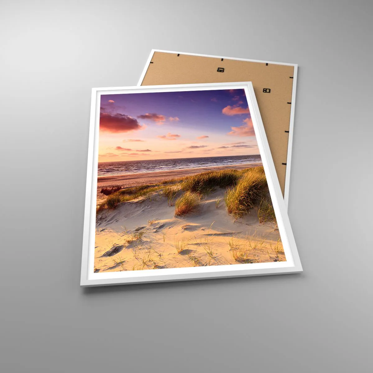 Affiche dans un cadre blanc - Poster - L'air sent déjà l'été - 70x100 cm