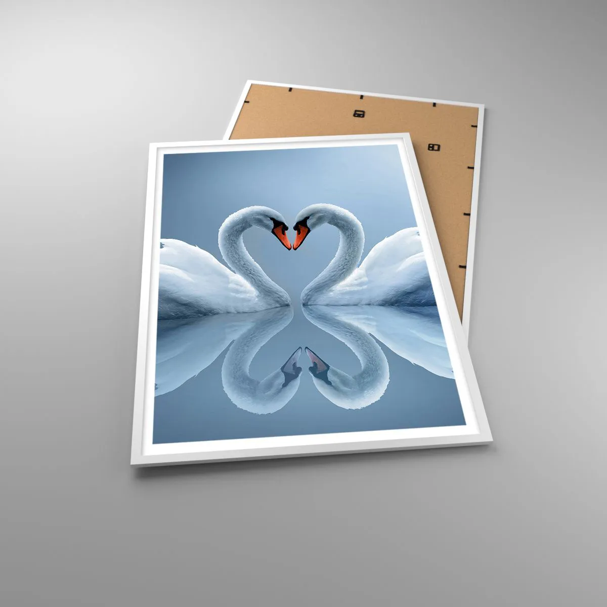 Plakat w białej ramie - Czas na miłość - 70x100 cm