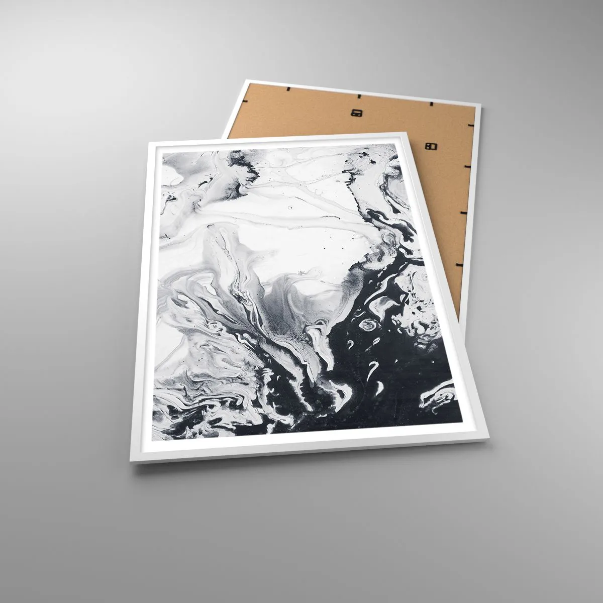 Affiche dans un cadre blanc - Poster - Au centre de la Terre - 70x100 cm