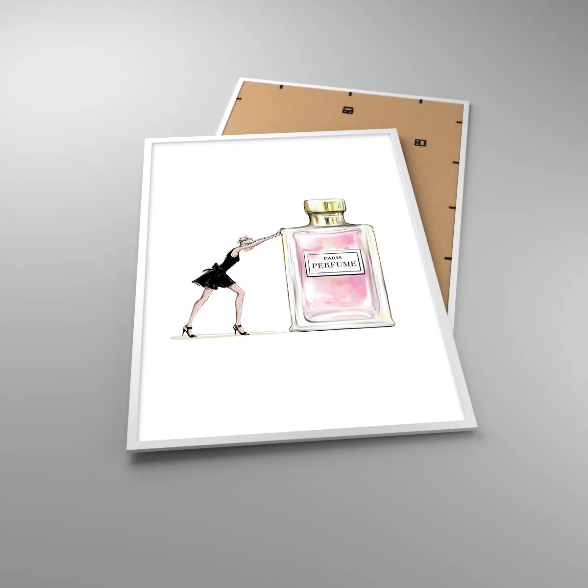 Affisch i vit ram - Kvinnlighetens kärna - 70x100 cm