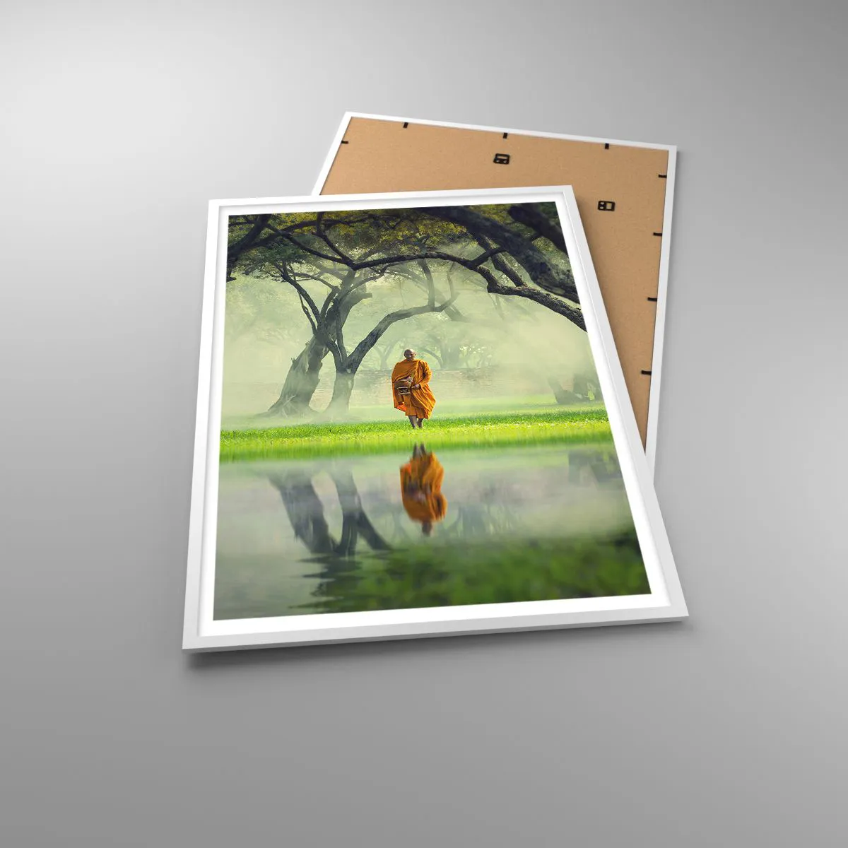 Poster in een witte lijst - Op weg naar verlichting - 70x100 cm