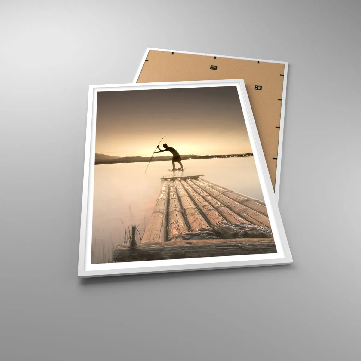 Affisch i vit ram - Före avkoppling - 70x100 cm