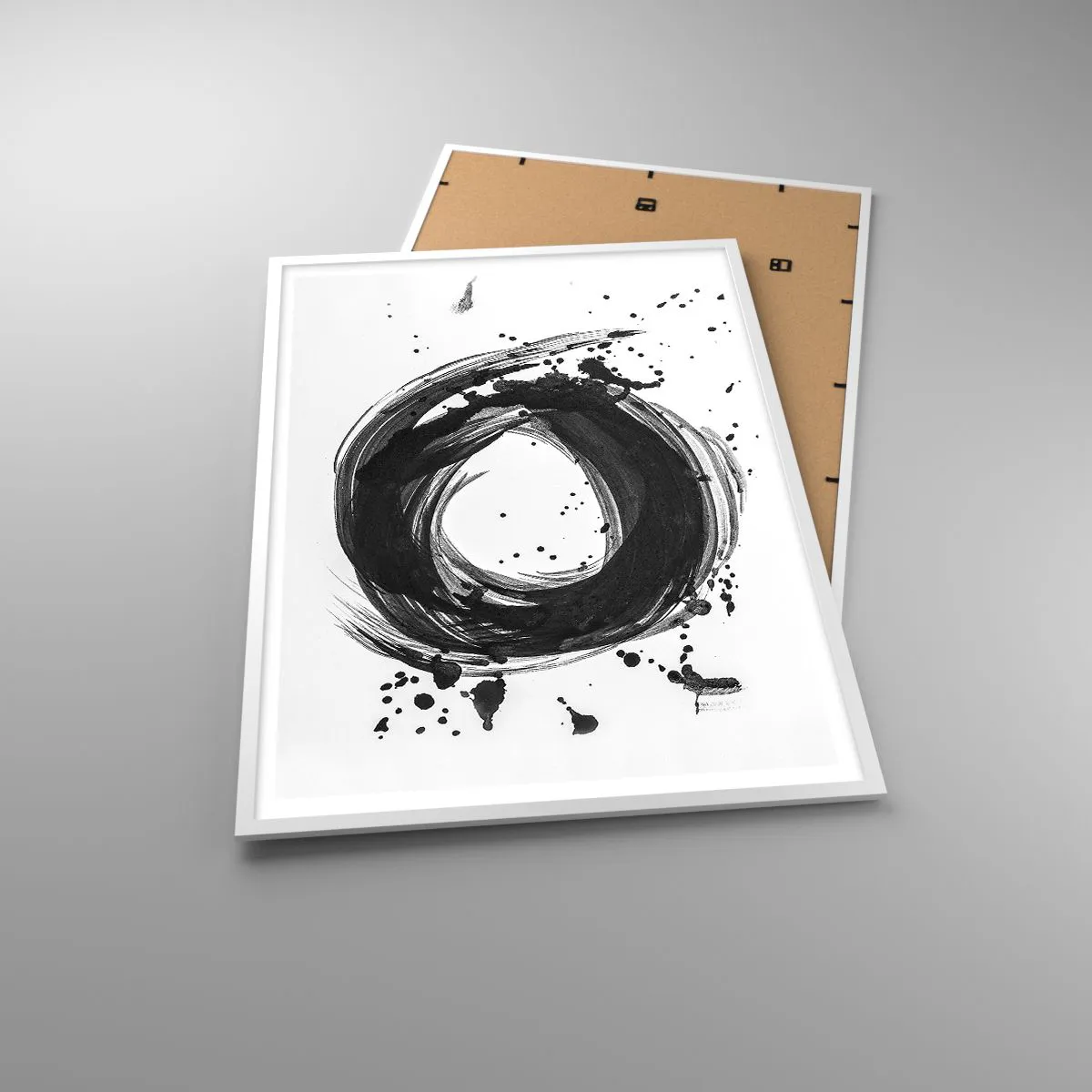 Plakat i hvid ramme - Skabelsens hvirvelstrøm - 70x100 cm