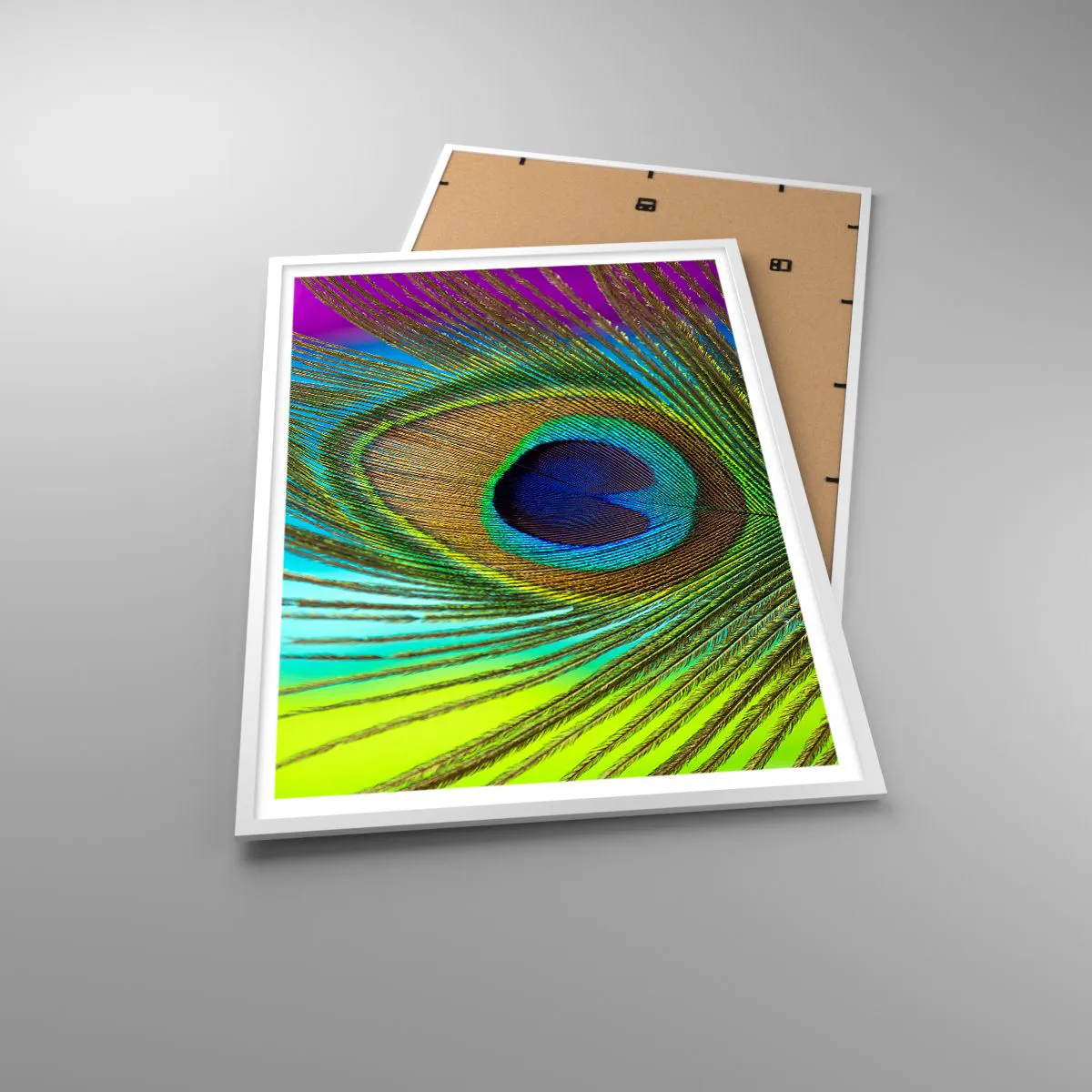 Poster in einem weißen Rahmen - Auge in Auge - 70x100 cm