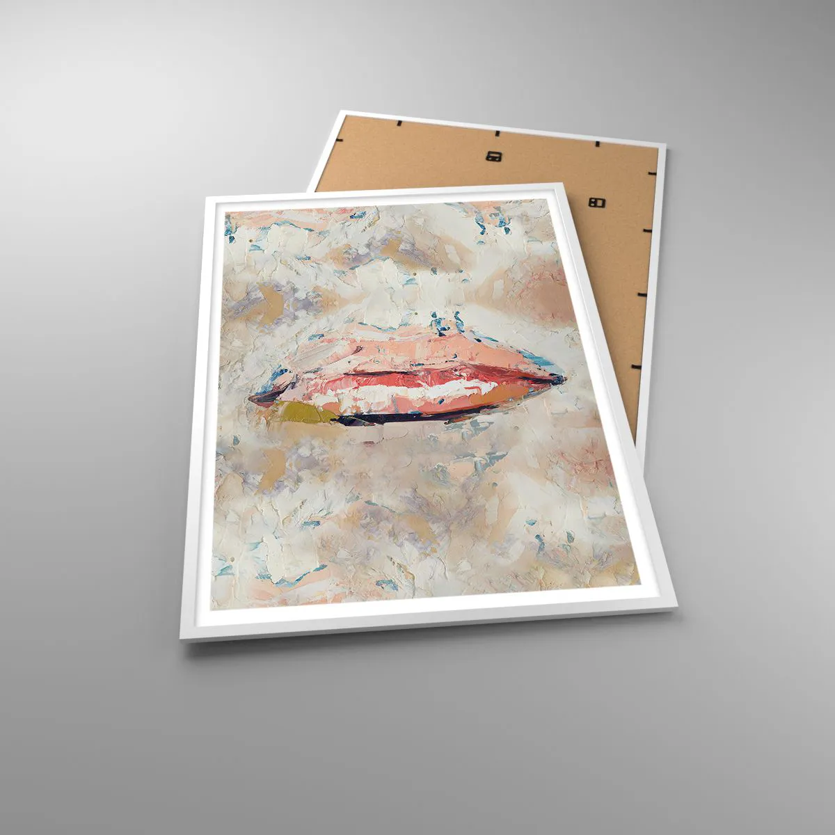 Affiche dans un cadre blanc - Poster - Éveil la pensée - 70x100 cm