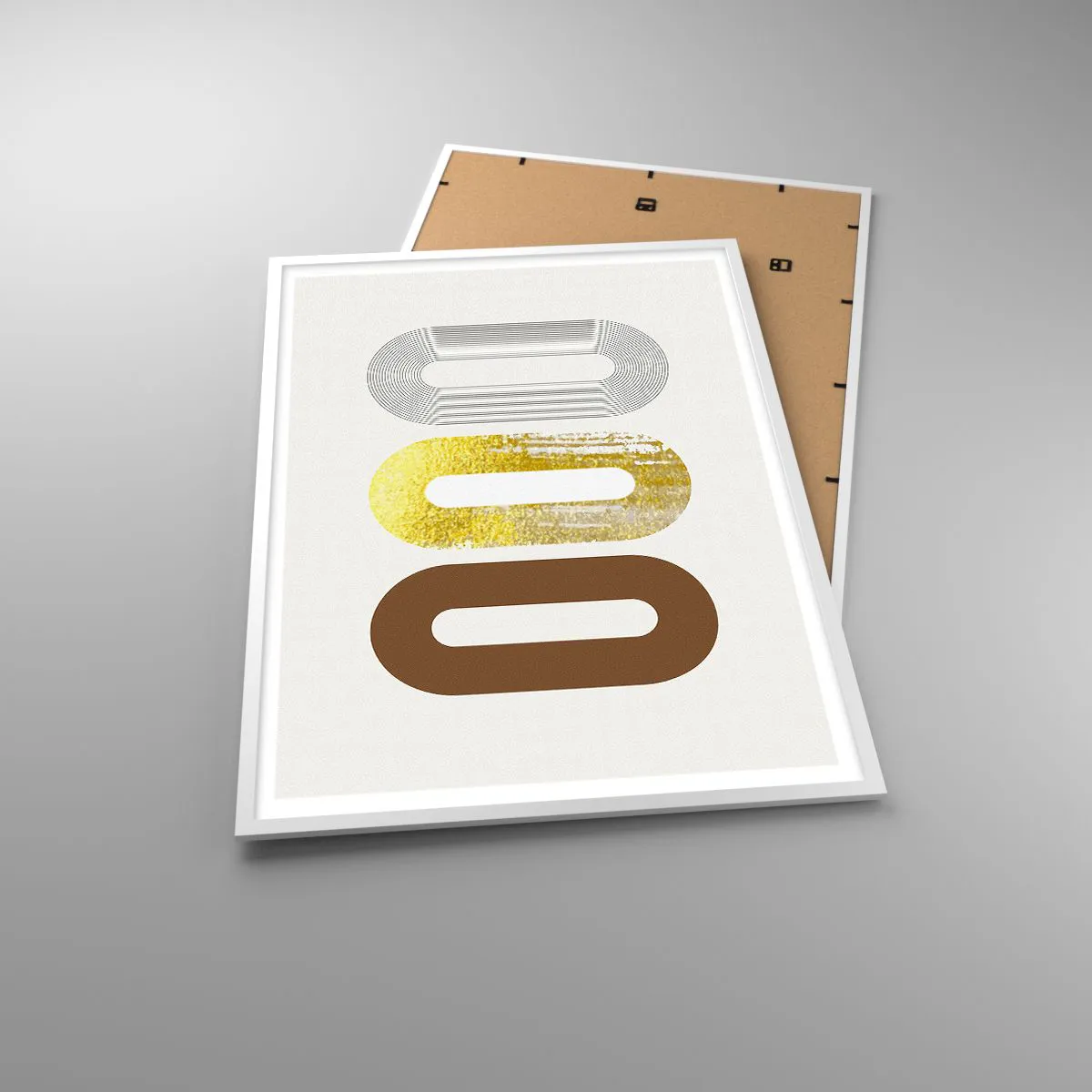 Plakat w białej ramie - Ooo! - 70x100 cm