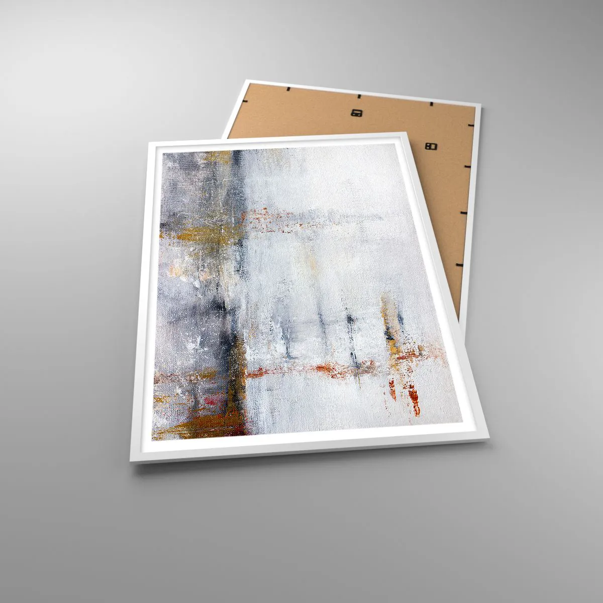 Poster in einem weißen Rahmen - Hinter dem Luftvorhang - 70x100 cm