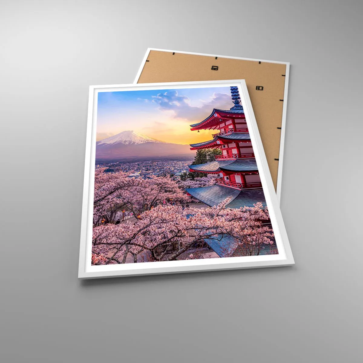 Poster in einem weißen Rahmen - Die Essenz des japanischen Geistes - 70x100 cm