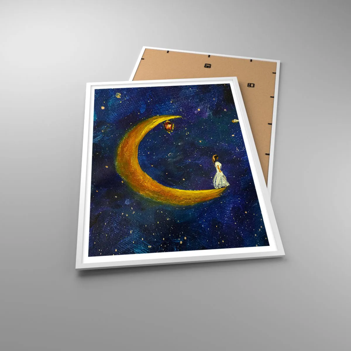 Affiche dans un cadre blanc - Poster - Appel du monde - 70x100 cm