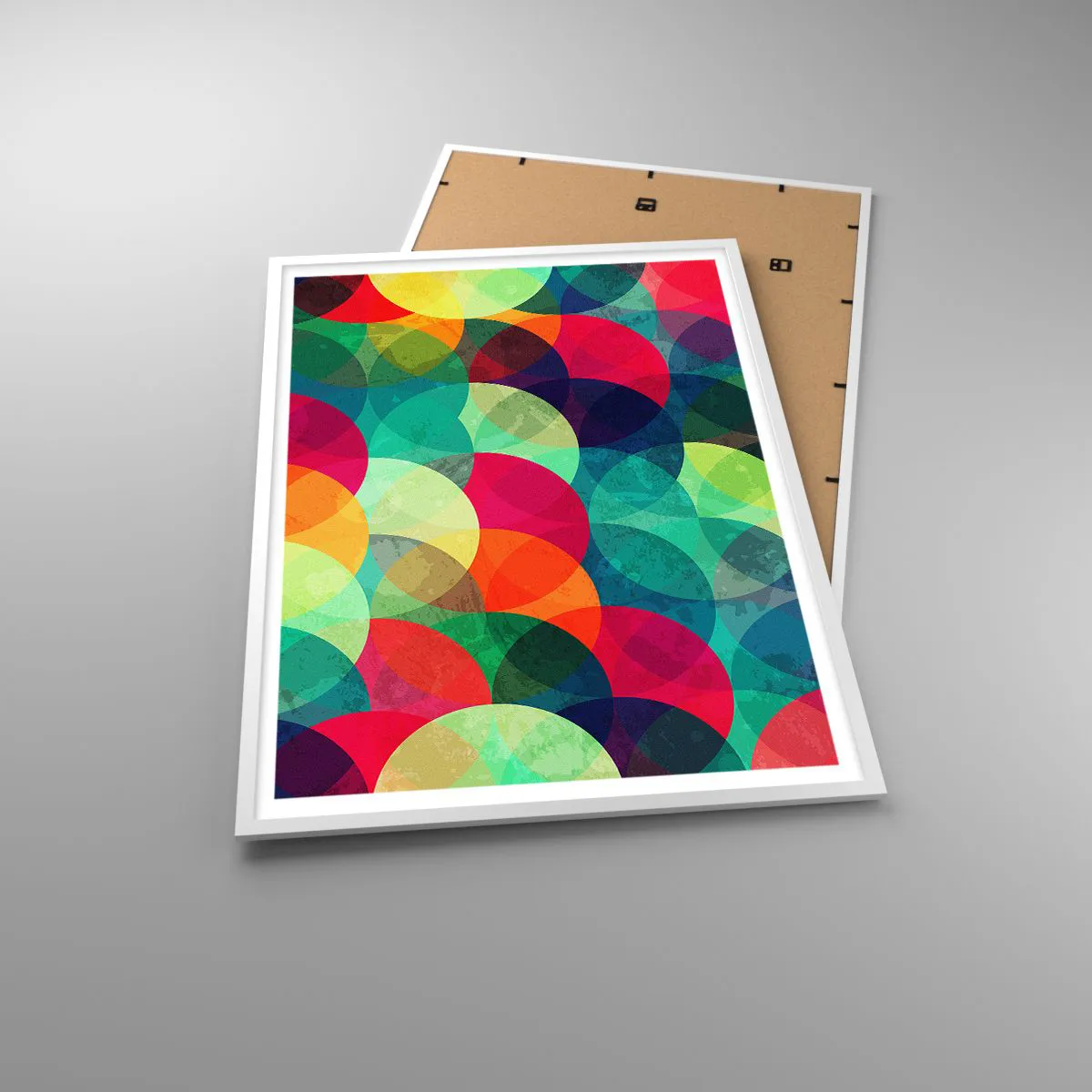Poster in white frmae - Into the Rainbow - 70x100 cm