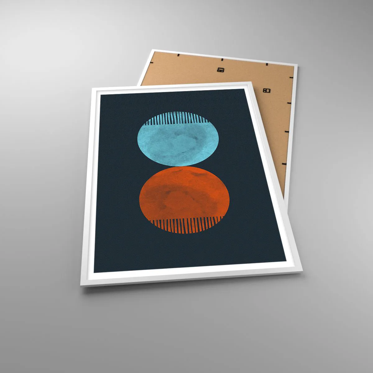 Poster in einem weißen Rahmen - Nur Geometrie? - 70x100 cm