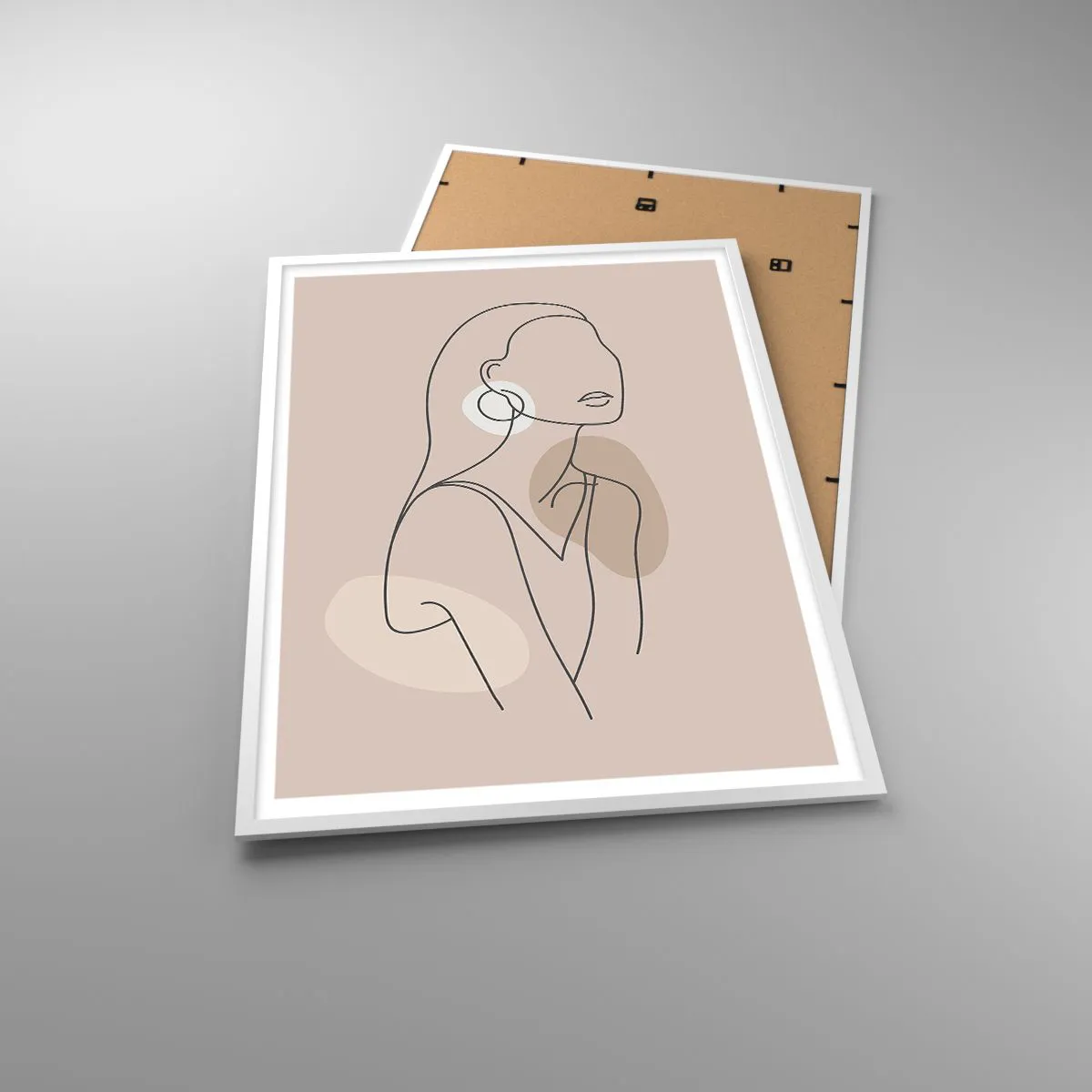 Poster in einem weißen Rahmen - Mädchenhafte Ikone - 70x100 cm