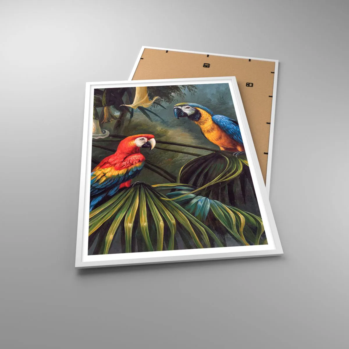 Affisch i vit ram - Romantiken i tropikerna - 70x100 cm