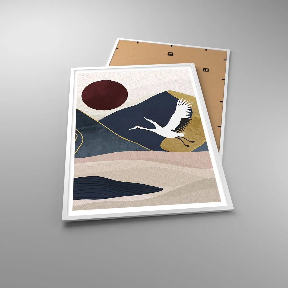 Poster în ramă albă - Și ziua a zburat din nou - 70x100 cm