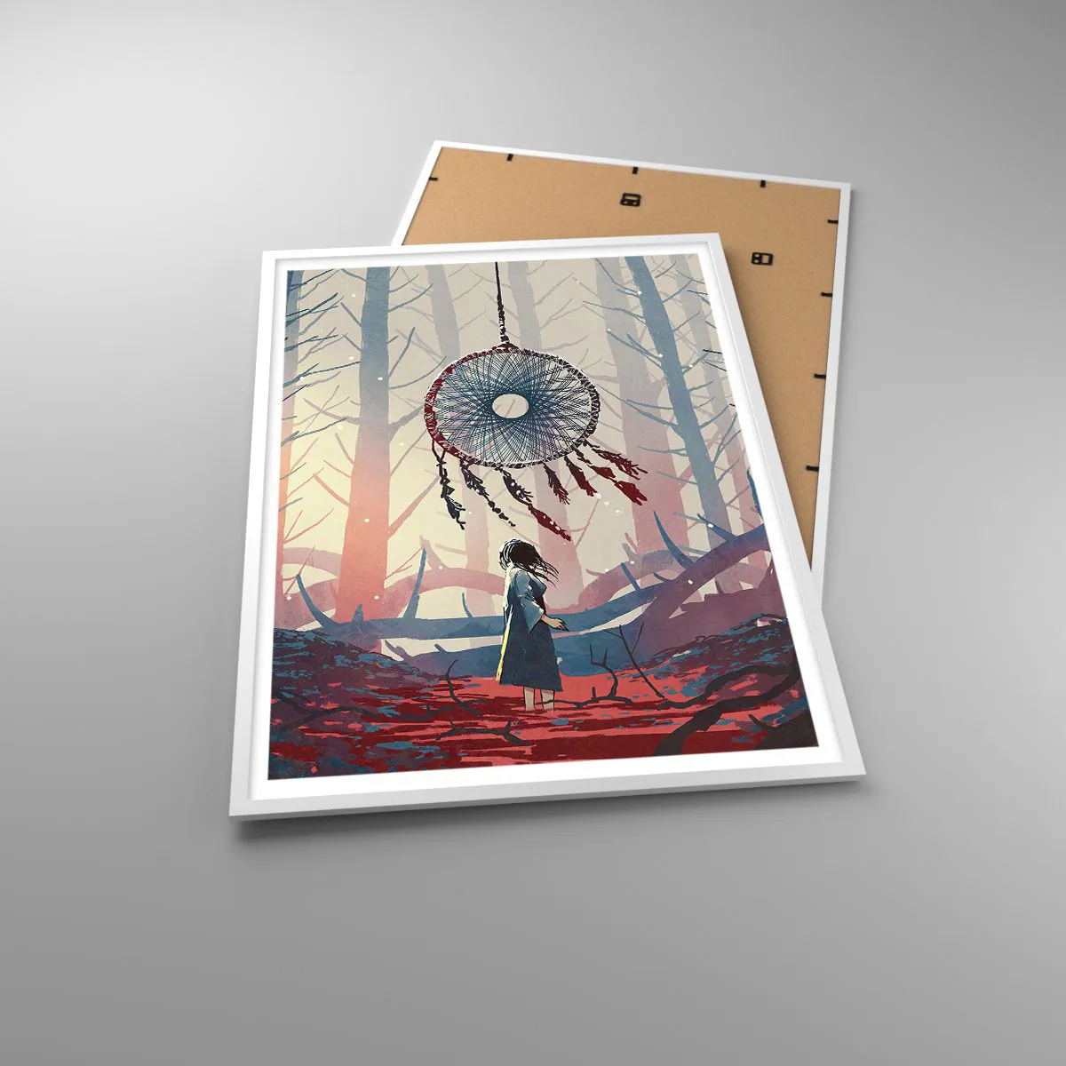 Póster en marco blanco - El ritual secreto de la felicidad - 70x100 cm