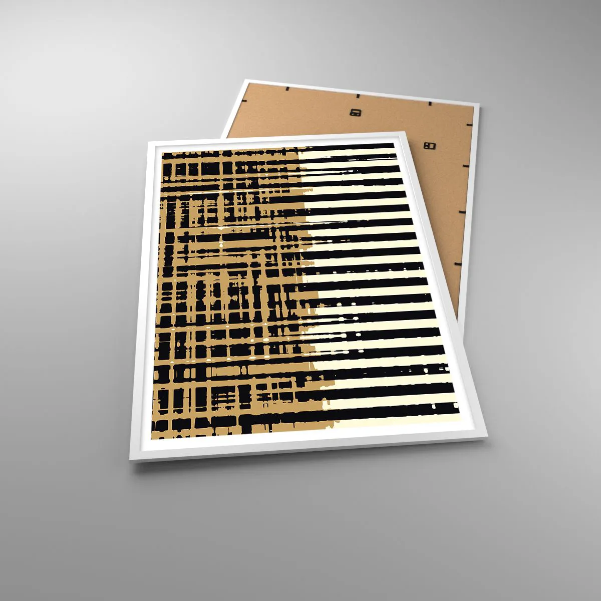 Plagát v bielom ráme - Architektonická abstrakcia - 70x100 cm