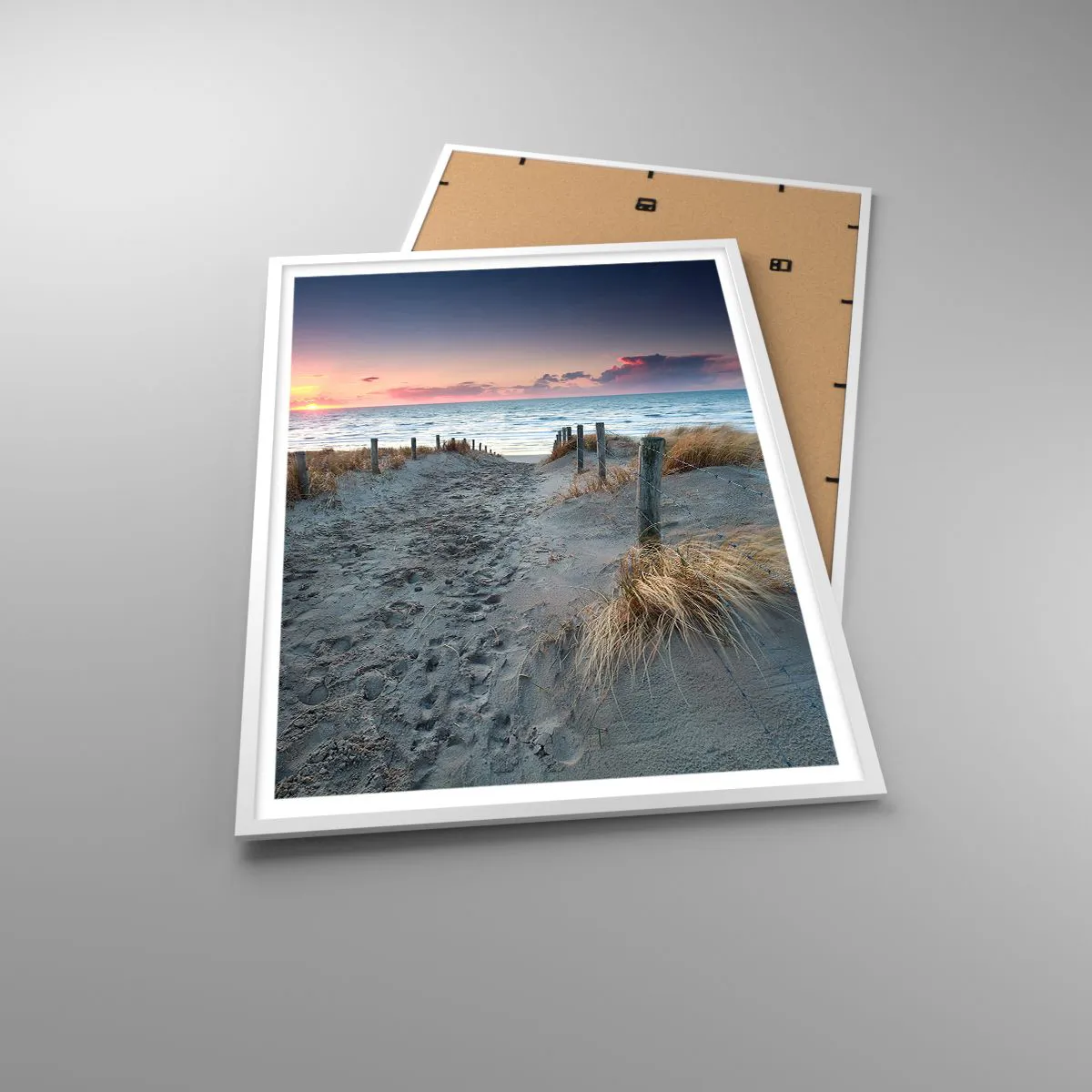 Poster in einem weißen Rahmen - Du hast einen Regenbogen aus strahlendem Licht verschüttet ... - 70x100 cm