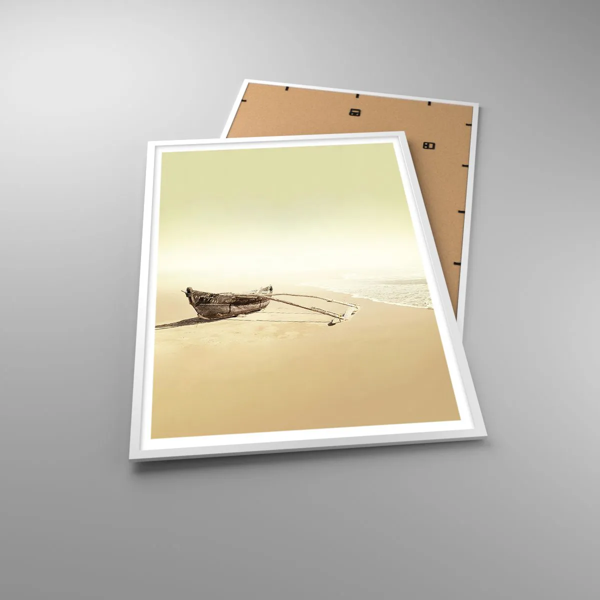 Affiche dans un cadre blanc - Poster - Mémoire des mers du sud - 70x100 cm