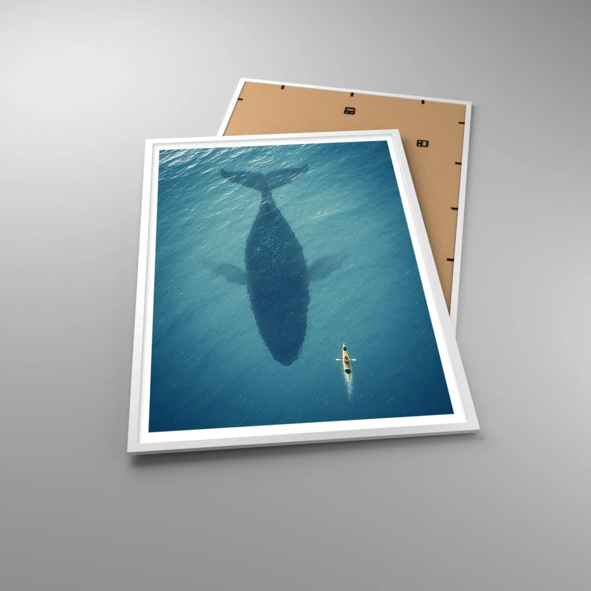Plakát v bílém rámu - Setkání na oceánu - 70x100 cm