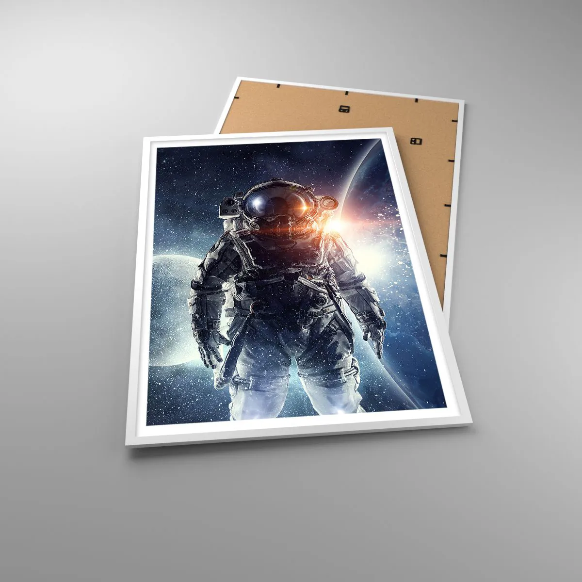 Poster in einem weißen Rahmen - Weltraumabenteuer - 70x100 cm