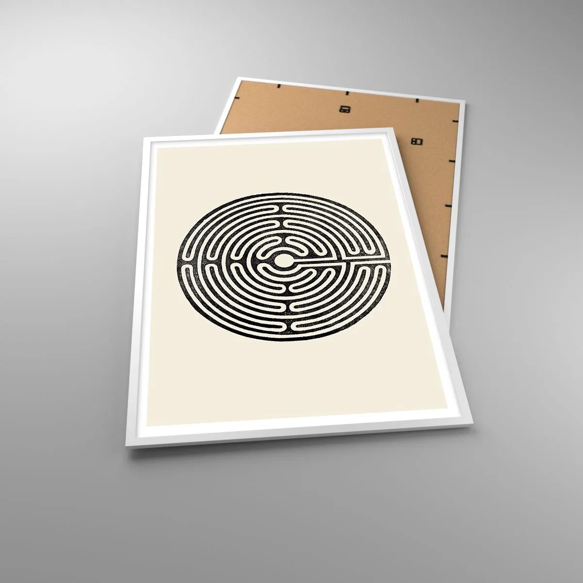 Affiche dans un cadre blanc - Poster - Ordre mystérieux - 70x100 cm