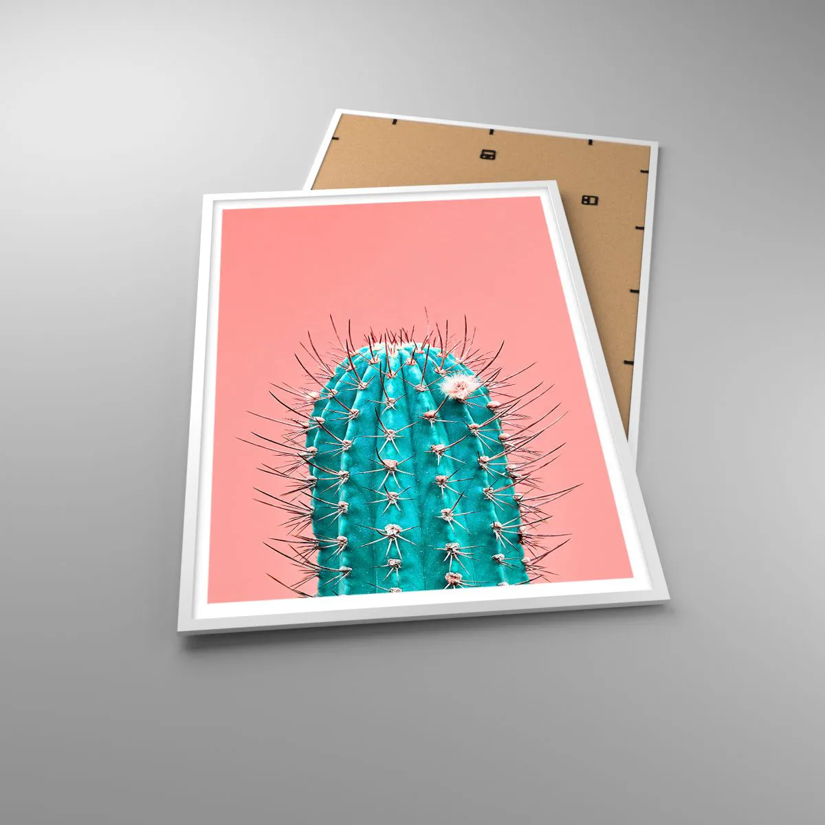 Affiche dans un cadre blanc - Poster - Juste regarde - 70x100 cm