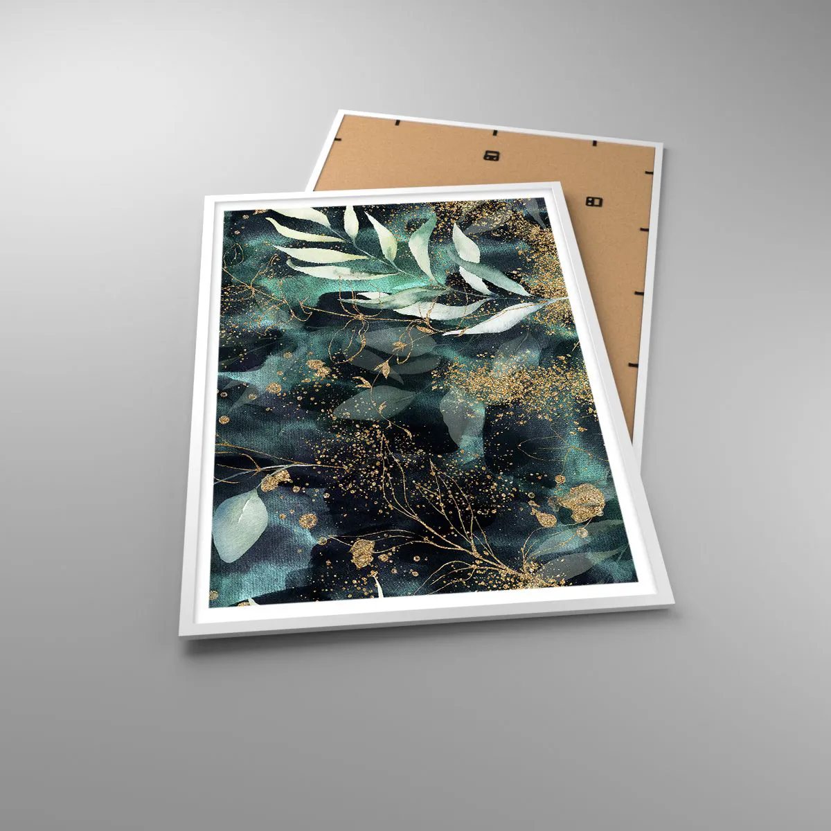 Plakat i hvid ramme - Fortryllet have - 70x100 cm