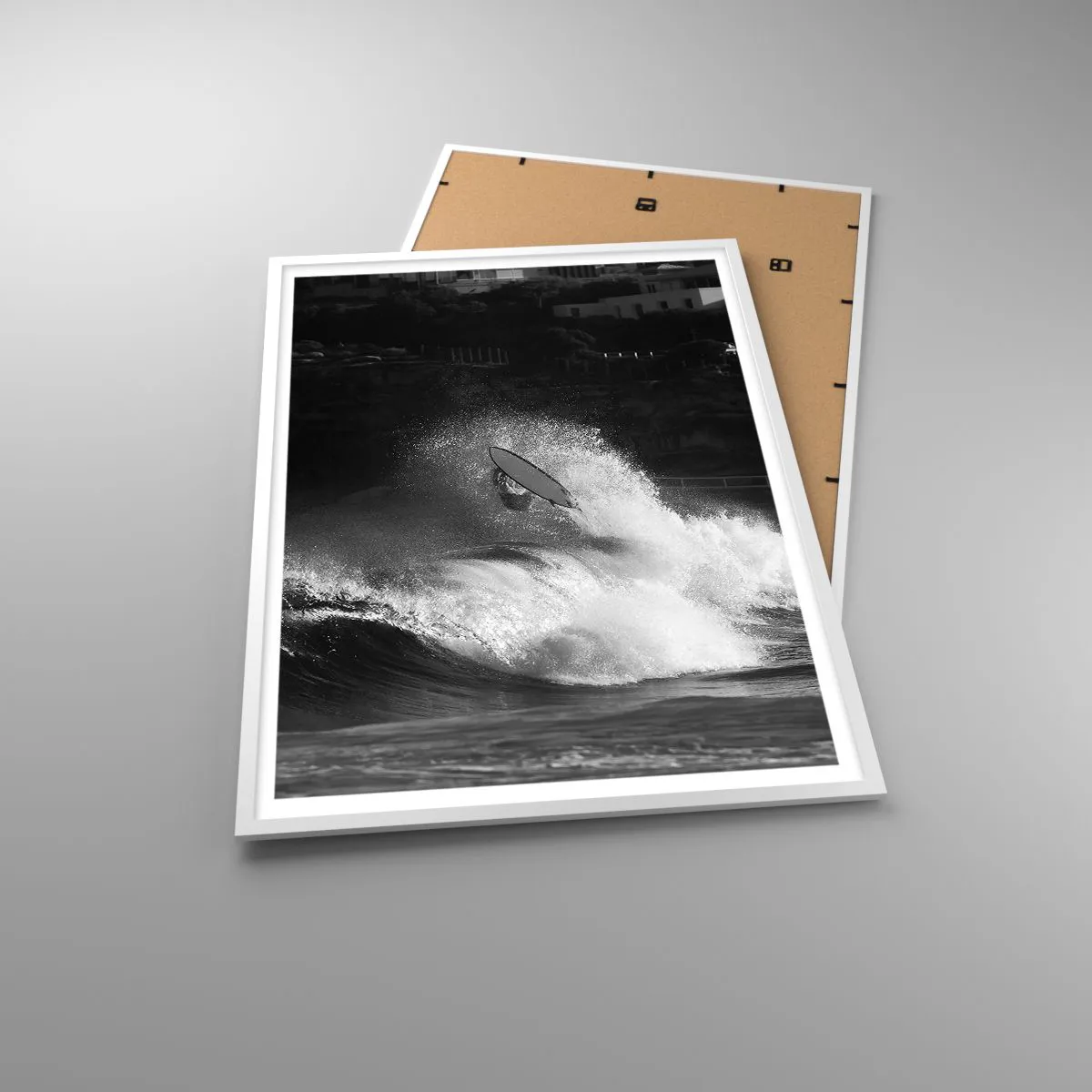 Poster în ramă albă - Provocare acceptată! - 70x100 cm