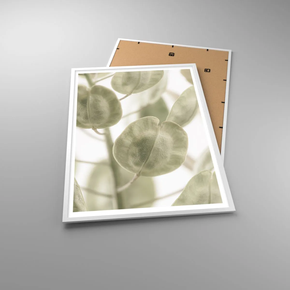 Plakát v bílém rámu - Na začátku bylo listí… - 70x100 cm