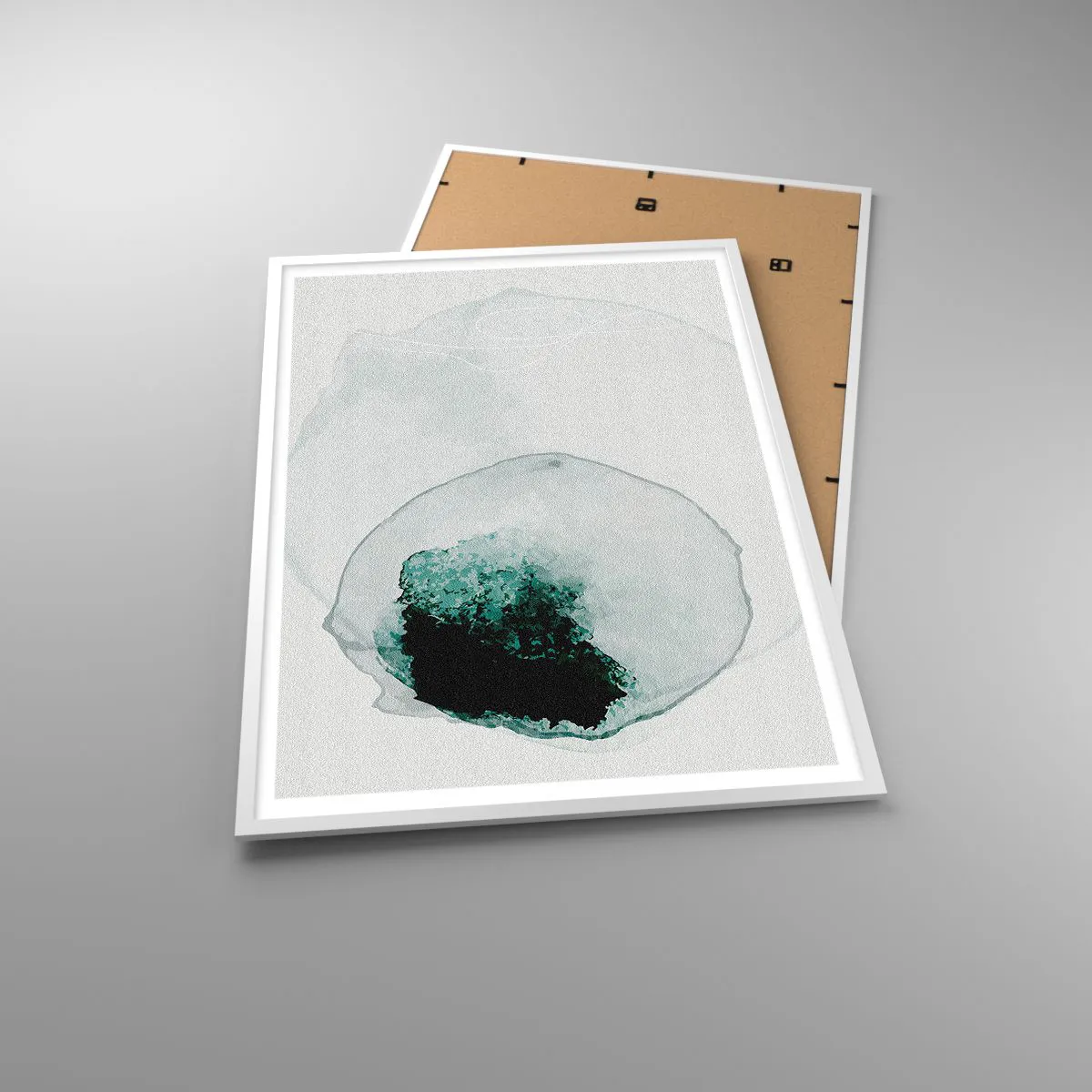 Poster in einem weißen Rahmen - In einem Tropfen Wasser - 70x100 cm