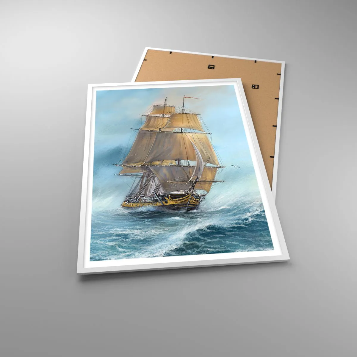 Poszter fekete keretben - A hullámok hullámzása - 70x100 cm