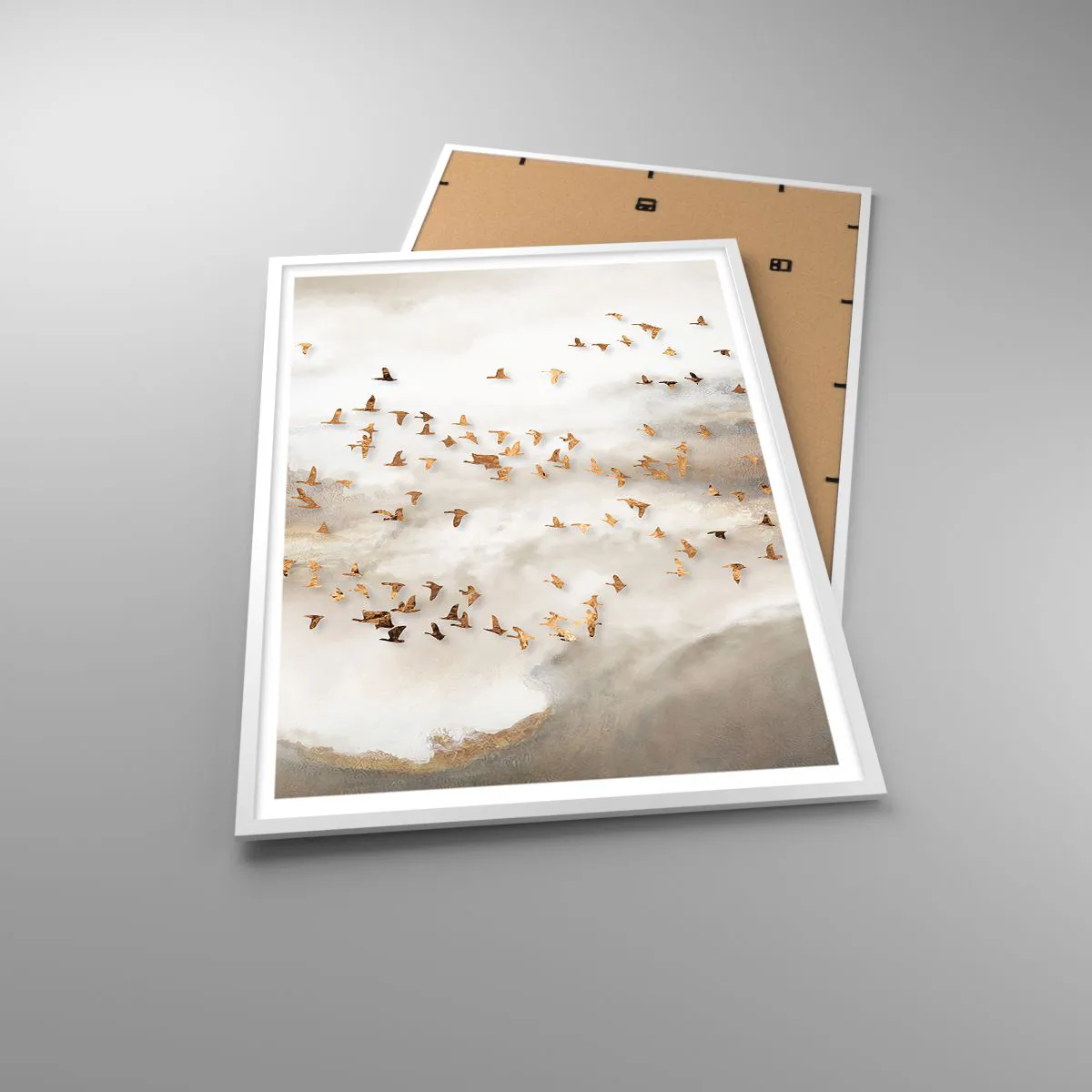 Affiche dans un cadre blanc - Poster - Il est l'heure… - 70x100 cm