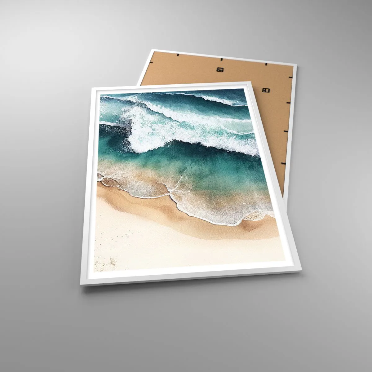 Affisch i vit ram - Ett evigt möte - 70x100 cm