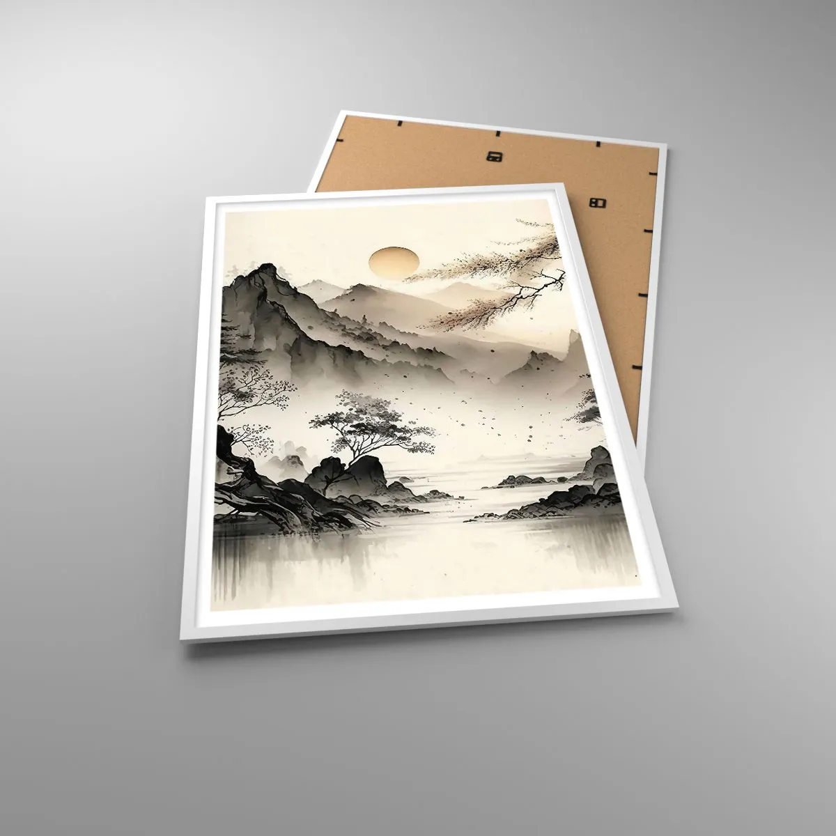 Affiche dans un cadre blanc - Poster - Le charme unique de l'Orient - 70x100 cm