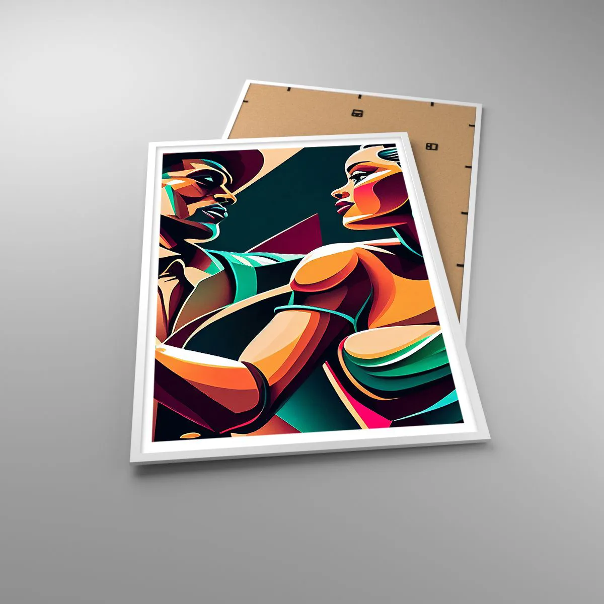 Poster în ramă albă - În ritmul inimii - 70x100 cm