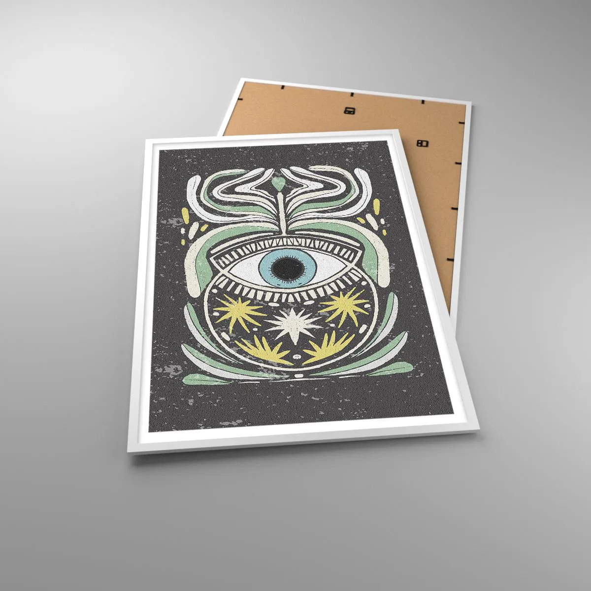 Poster in einem weißen Rahmen - Stammesrituale - 70x100 cm