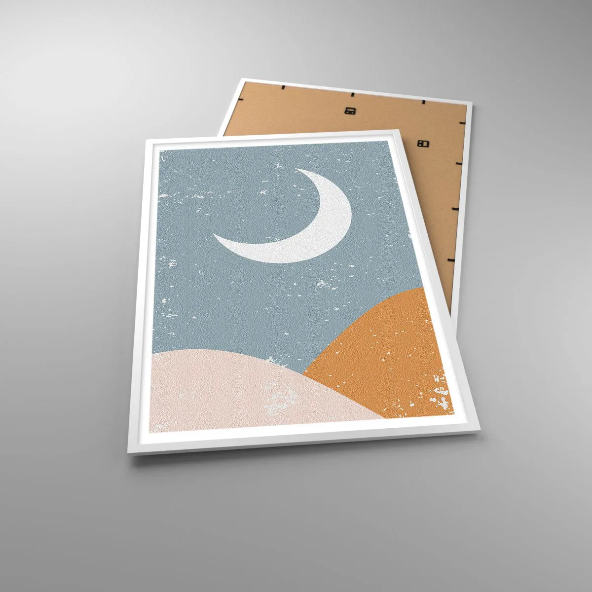 Affiche dans un cadre blanc - Poster - Miracle de nombreuses nuits - 70x100 cm