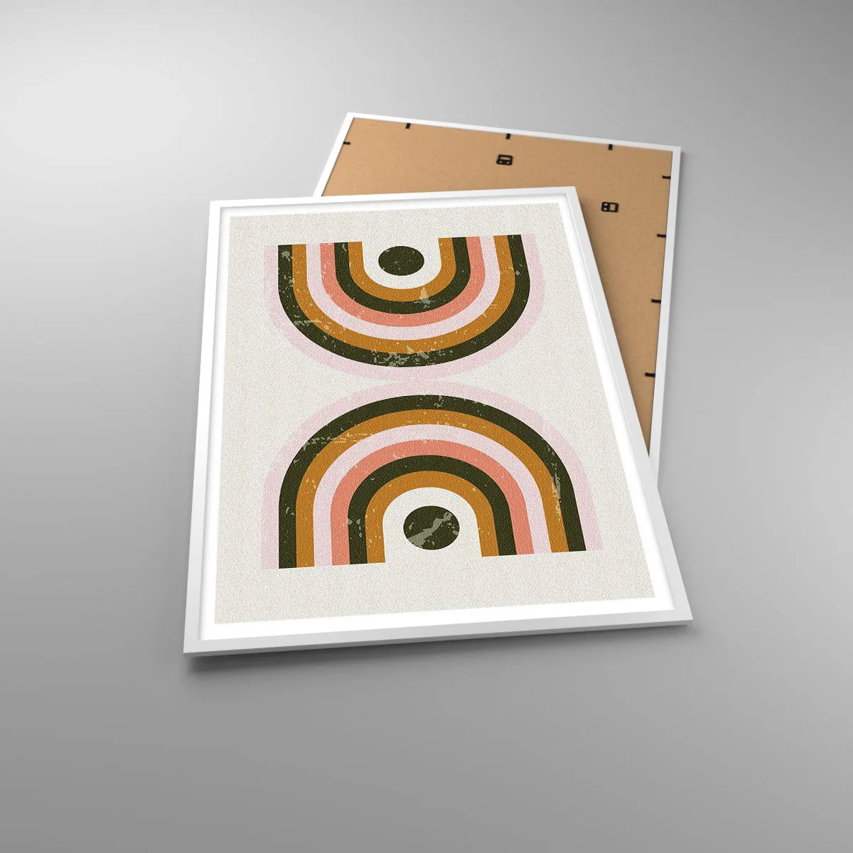 Poster in white frmae - Twin Abstract - 70x100 cm