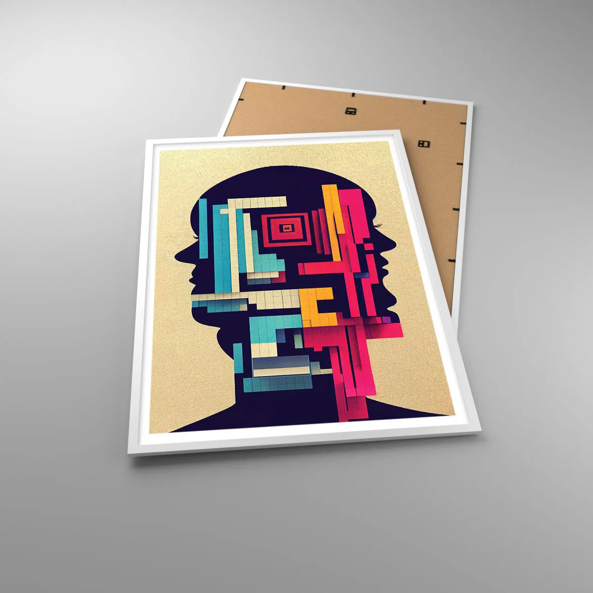 Poster in einem weißen Rahmen - Neue Anleihen - 70x100 cm