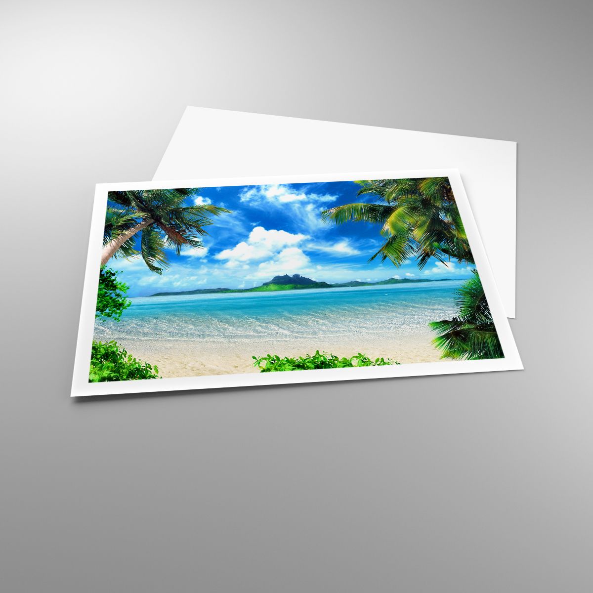 Poster Landschaft, Poster Ozean, Poster Strand, Poster Mysteriöse Insel, Poster Tropen
