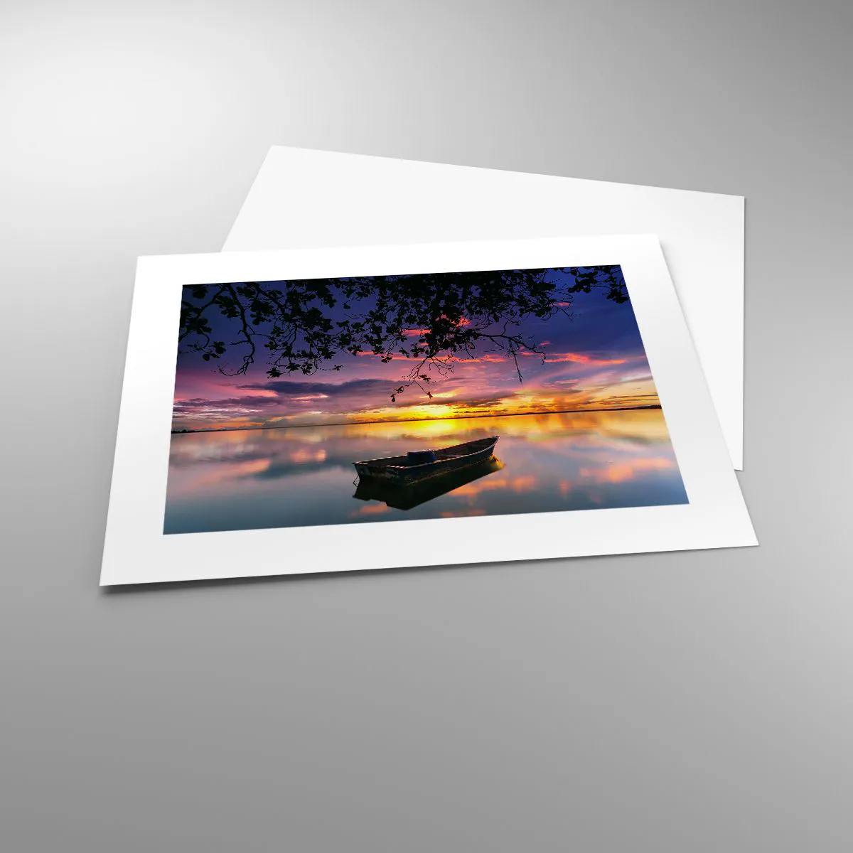 Affiche - Poster - "Tu sembles suspendu au milieu du ciel..." - 40x30 cm