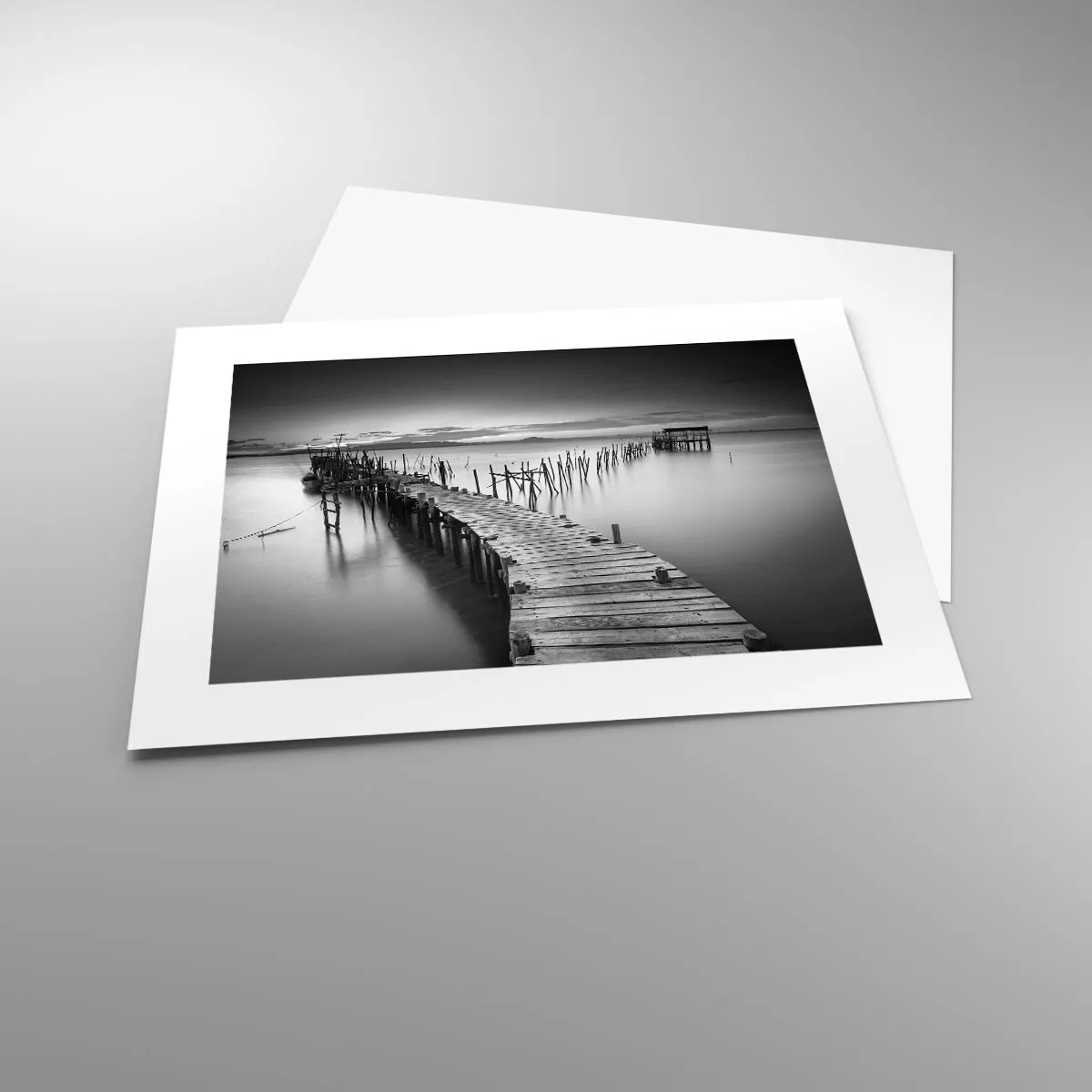 Plakát - Klid zapomenutého břehu - 40x30 cm