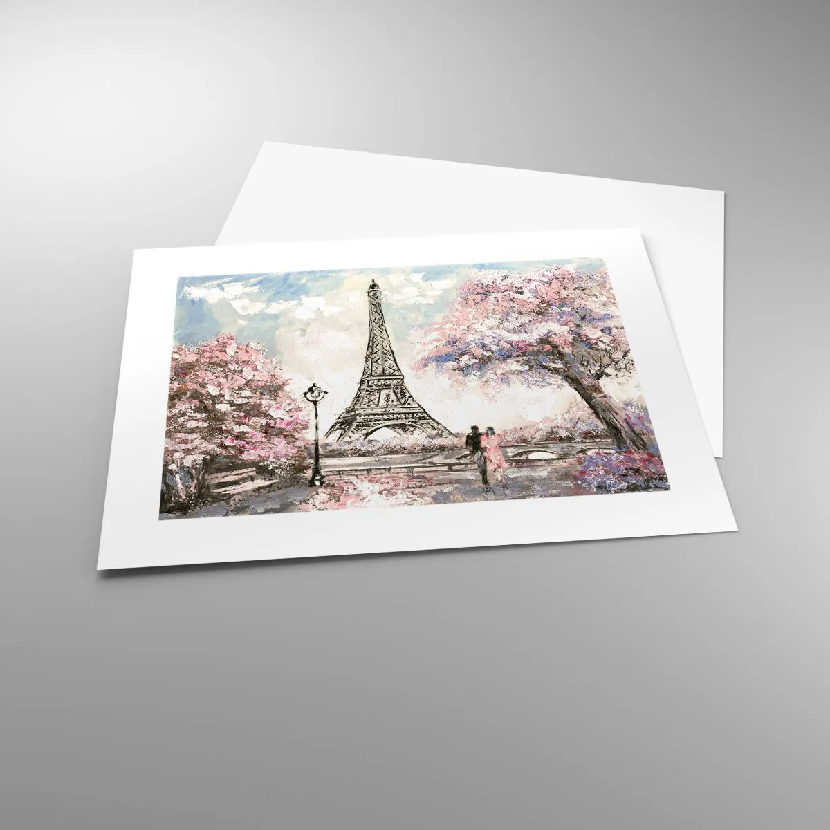 Poster - Plimbare în aprilie la Paris - 40x30 cm