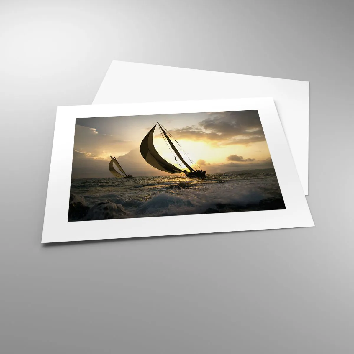 Pôster - Com o vento e contra o vento - 40x30 cm