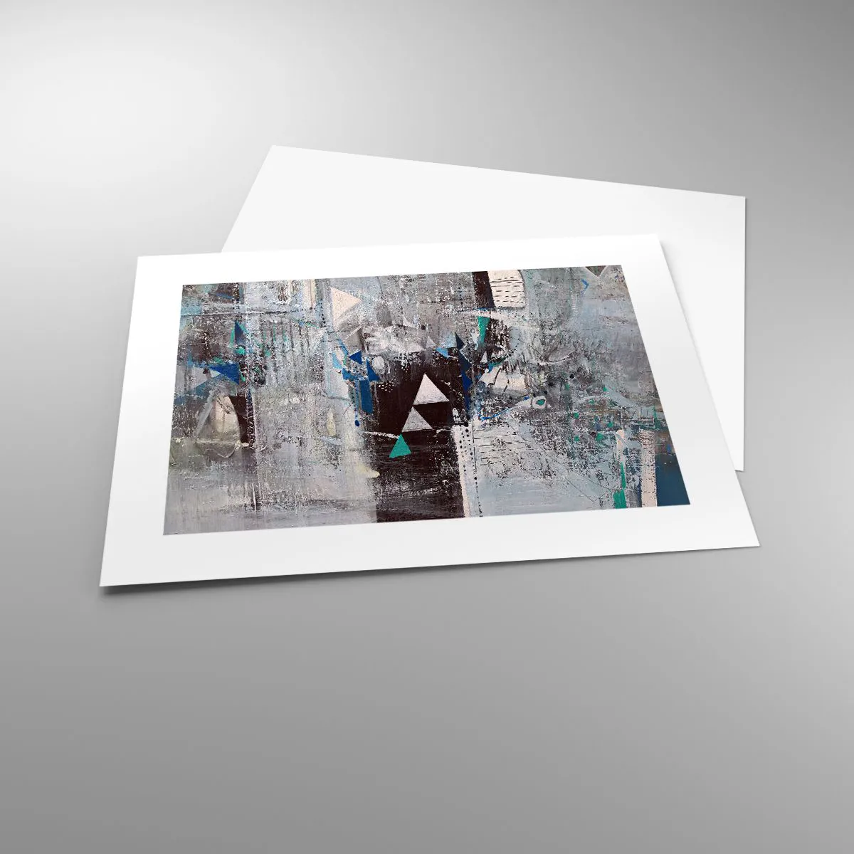 Poster - Überschreibende Reihenfolge der Dreiecke - 40x30 cm