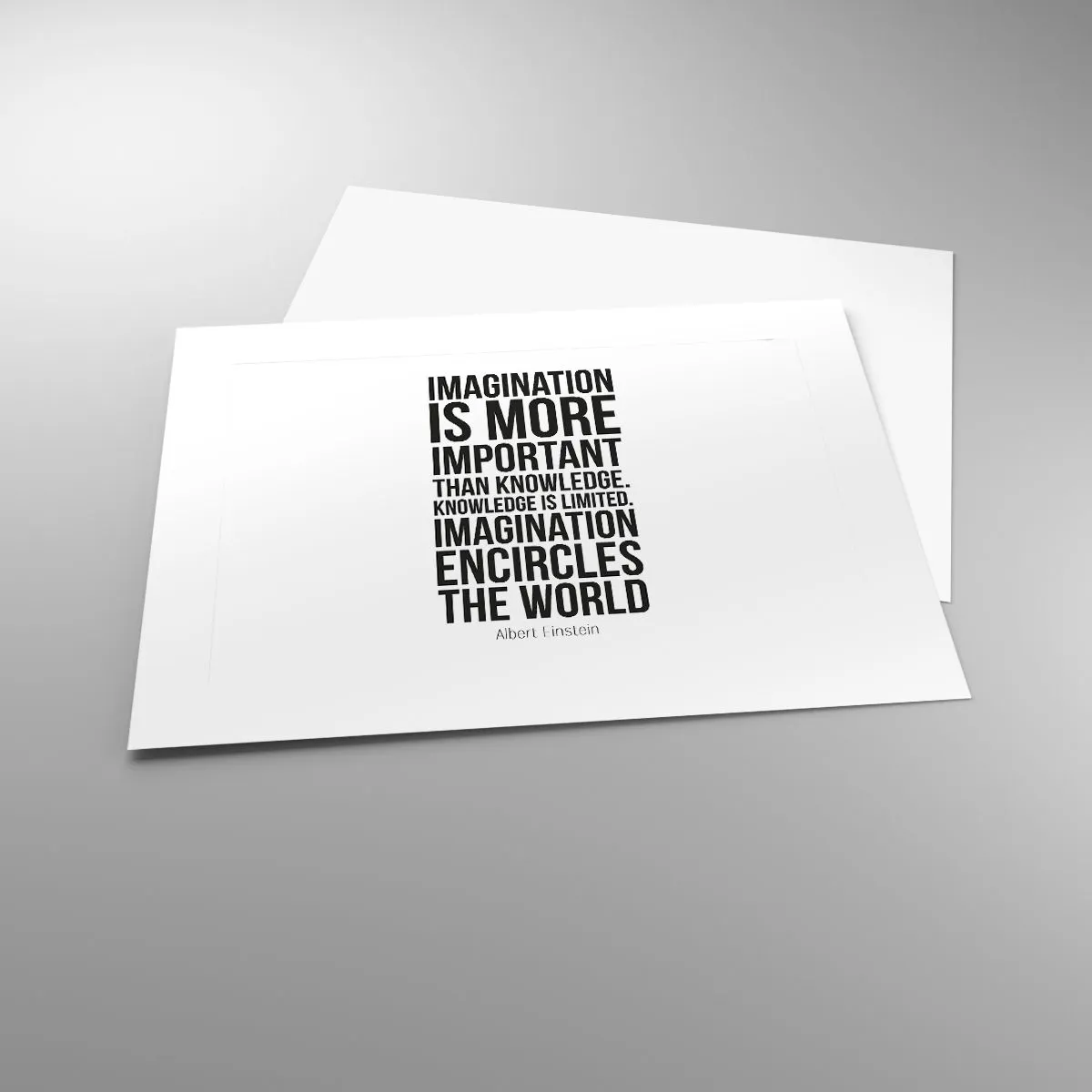 Poszter - Einstein a képzelet erejéről - 40x30 cm